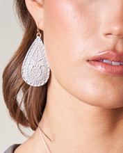 Load image into Gallery viewer, Penelope Leather Earrings Silver