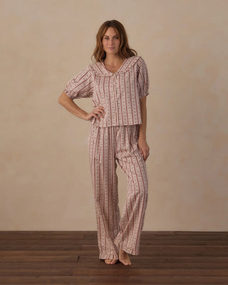 Women’s Ruffle Pajamas Candy Cane Lane