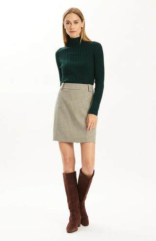 Cotton Cashmere Turtleneck Ponderosa Pine