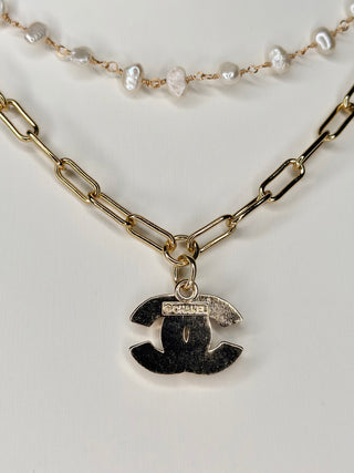 Layered Necklace Gold & Pearl // PRE-ORDER
