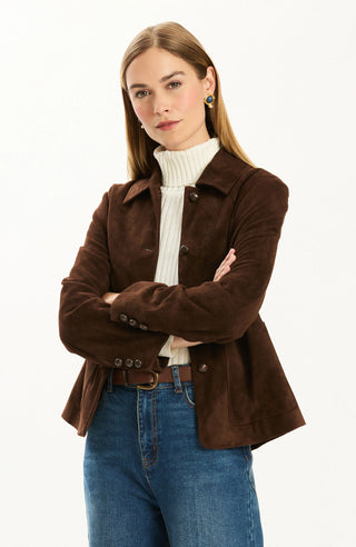 Corey Lamb Suede Jacket Bison