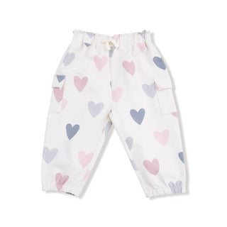 Hearts French Terry Fashion Cargo Pants