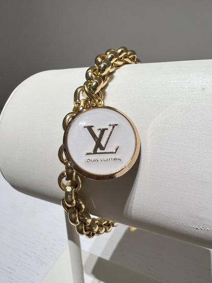 Louis Vuitton Gold Rolo Chain Bracelet