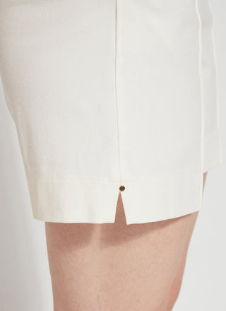Amanda Stretch Twill Short Off White