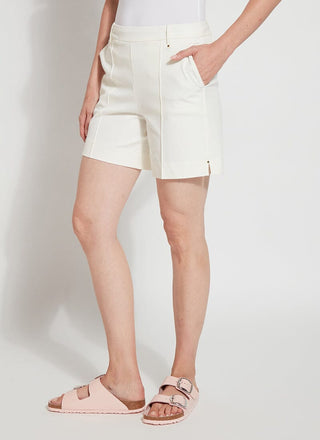 Amanda Stretch Twill Short Off White