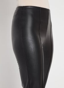 Ankle Elysse Vegan Leather Pant/Black