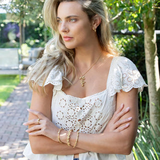 Meadow Flowers Petit Cuff Gold
