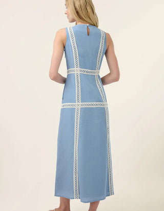 Martina Midi Dress Lakeside Blue