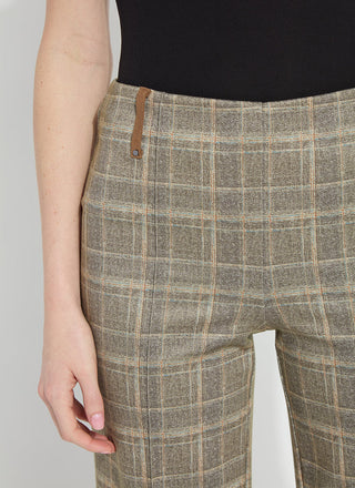 Livia Crop Pant Smoked Green Plaid