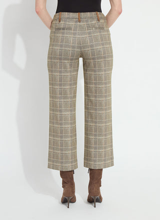 Livia Crop Pant Smoked Green Plaid