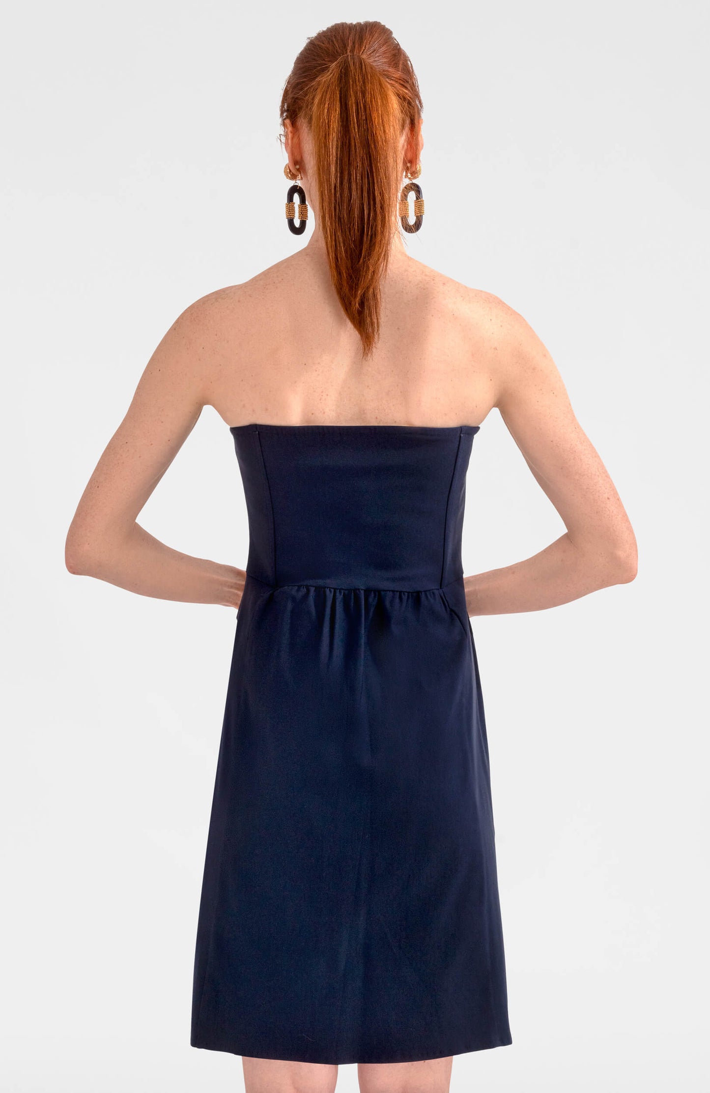 Solid Navy Sailor Dress