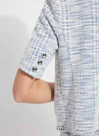 Lily Summer Azzurro Tweed Jacket