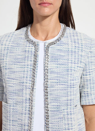 Lily Summer Azzurro Tweed Jacket