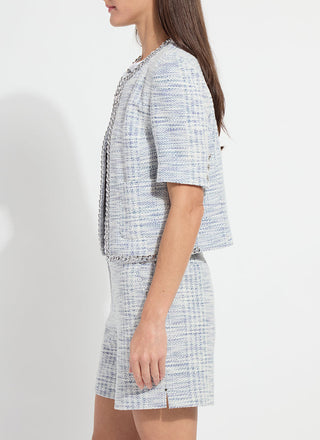 Lily Summer Azzurro Tweed Jacket