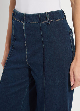 Nova Hi Waist Pintuck Denim Indigo