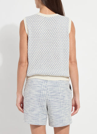 Claire Textured Mesh Sweater Shell