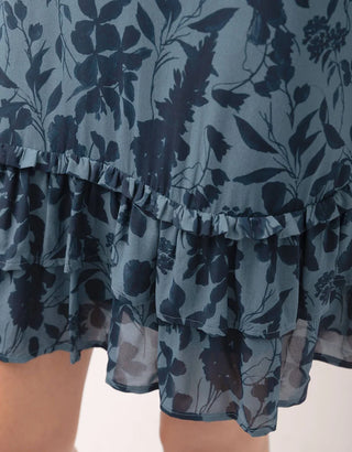 Martha Ruffle Dress Japonica Fleurs