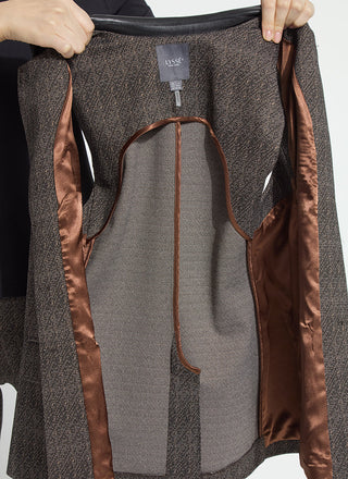 Frankie Sleeveless Blazer Speckled Salt & Pepper