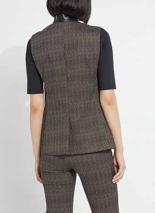 Frankie Sleeveless Blazer Speckled Salt & Pepper