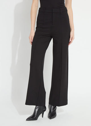 Nadia Zip Front Ponte Trouser Black