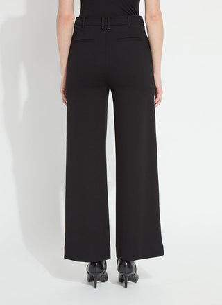 Nadia Zip Front Ponte Trouser Black