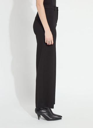 Nadia Zip Front Ponte Trouser Black