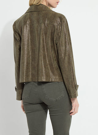 Emory Vegan Suede Motto Jacket Woodland Snake