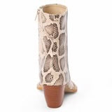 Caty Boot Natural Multi Snake