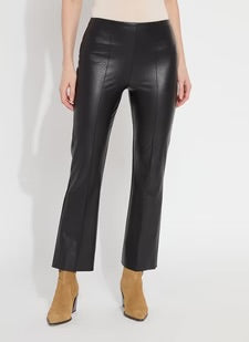 Ankle Elysse Vegan Leather Pant/Black