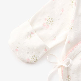 Folklore Floral Organic Cotton 2pc Bag Set White