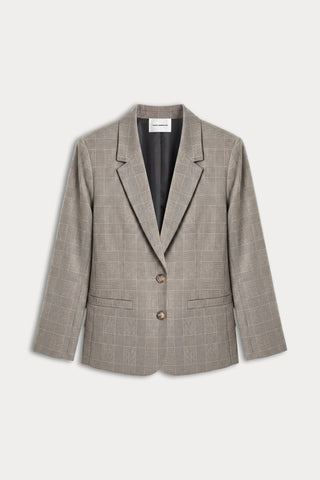 Shrunken Blazer Mini Plaid