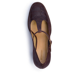Noto T-Strap Mary Jane Pump Chocolate Wine