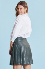 Load image into Gallery viewer, Perry Vegan Leather Pleated Skirt
