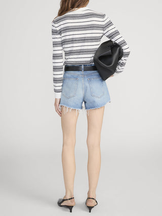 The Striped Long Sleeve Polo