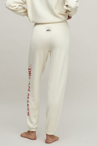 CozyChic Ultra Lite Cotton Smiley Sun and Stars Jogger Cream & Light Poppy Red