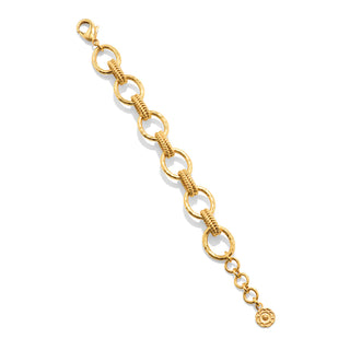 Cleopatra Regal Link Bracelet Gold 7”+1.5”