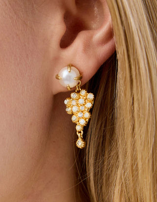 Oh Barnacles! Earrings White Opal