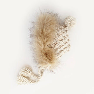 Fur Bonnet in Natural
