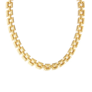 Pathway Petite Link Necklace Gold 17”