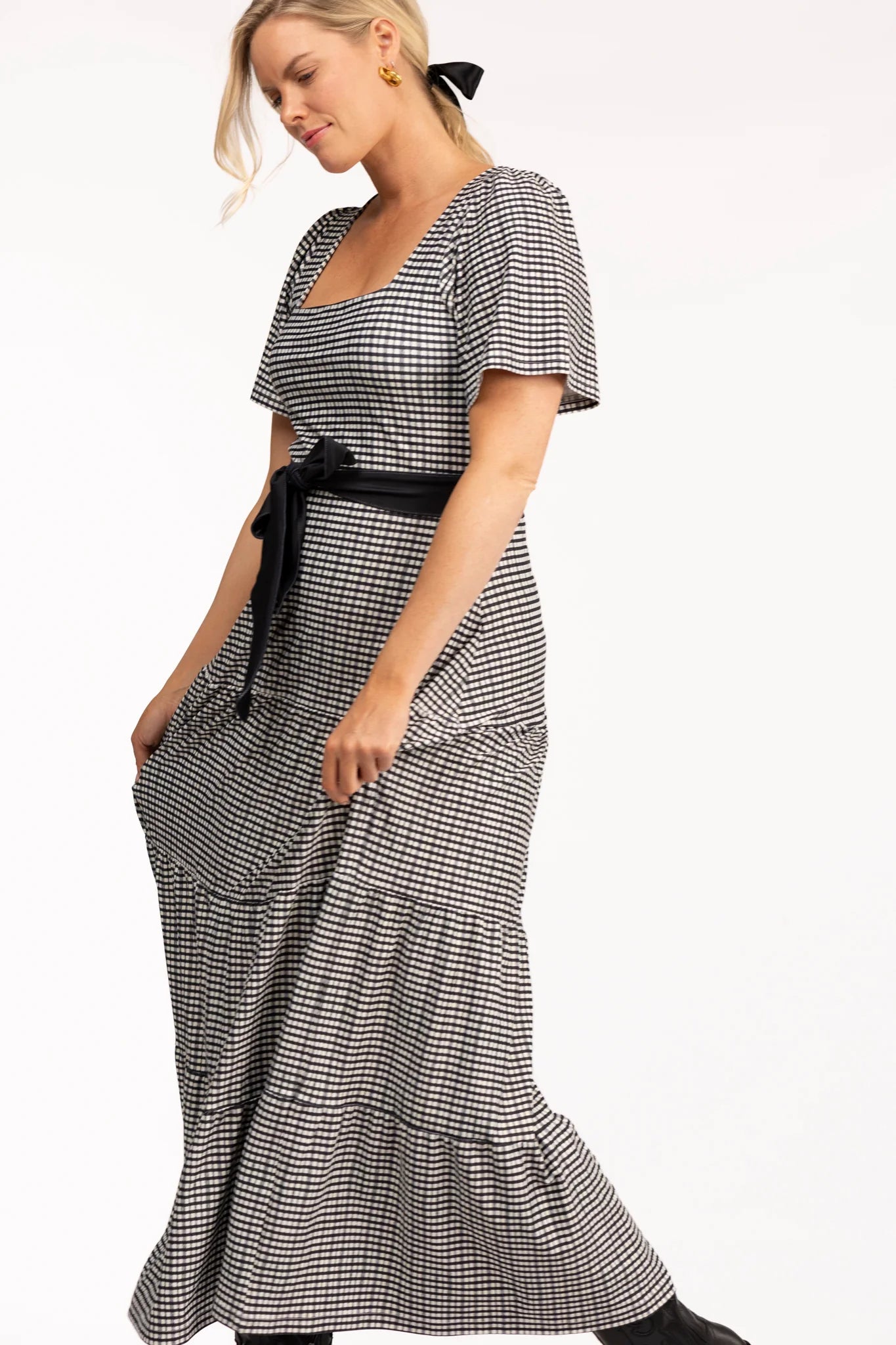 Lane French Gingham Dress