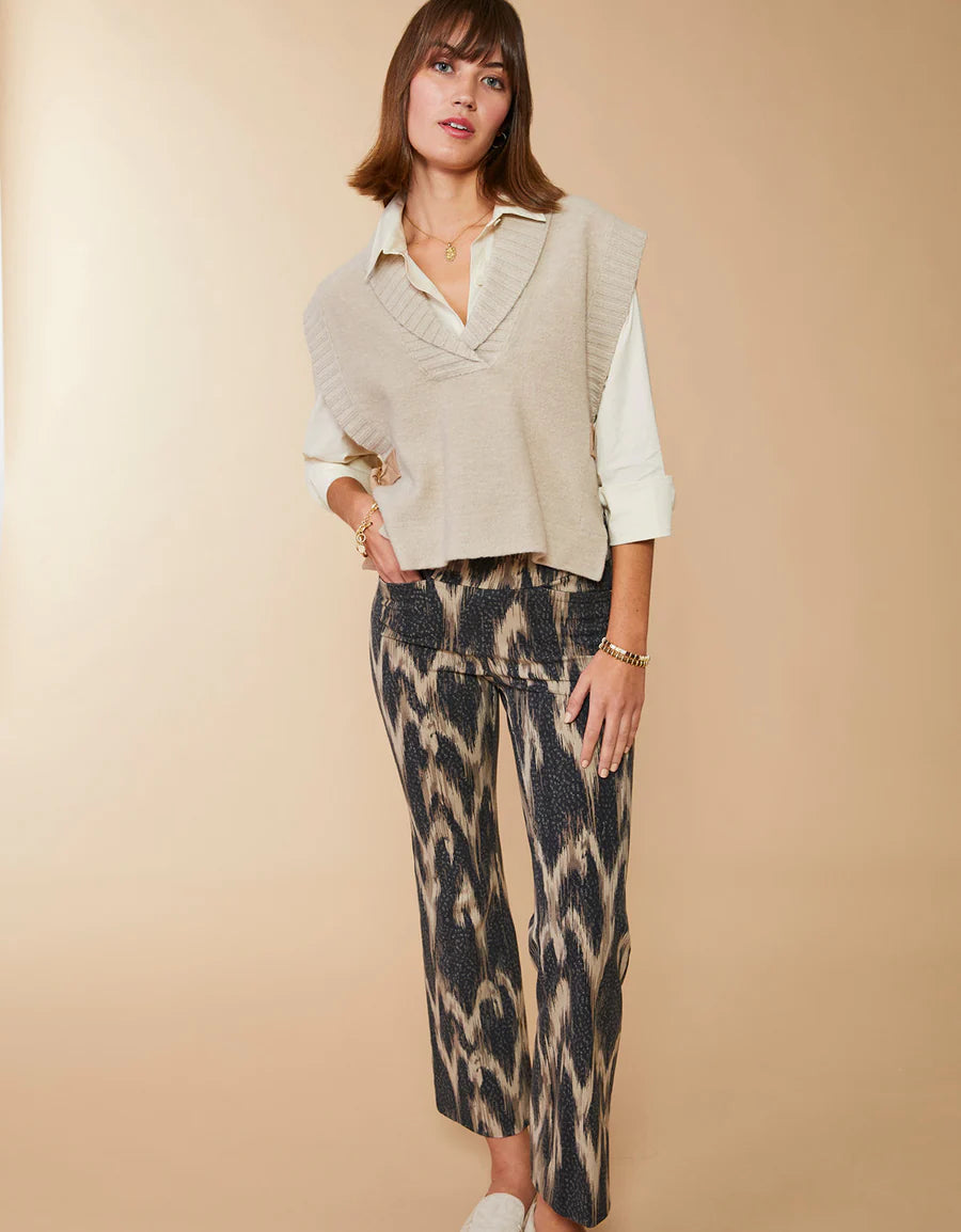 Maren Kick Flare Pant Botanic Garden Ikat Dot