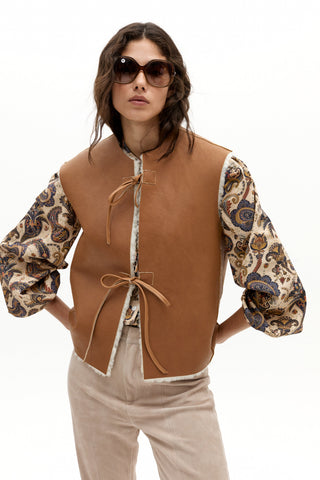 Gaia Poplin Shirt Paisley Morning