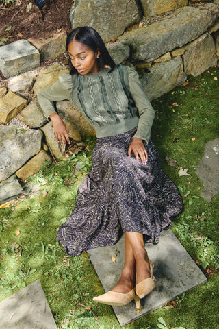 Liv Knit Pullover Ivy Garden