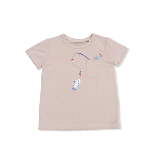 Gone Fishing Crew Neck Tee With Cargo Short