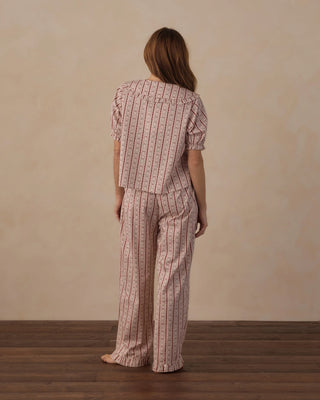 Women’s Ruffle Pajamas Candy Cane Lane
