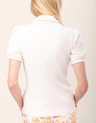 Bessie Polo Top Antique White