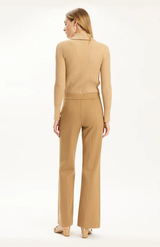 Cotton Cashmere Turtleneck Iced Coffee
