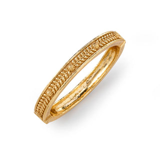 Berry Vine Hinged Bangle S/M Gold
