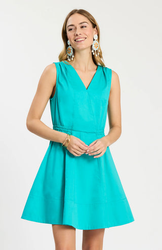 Emory Sleeveless Wrap Dress Ceramic