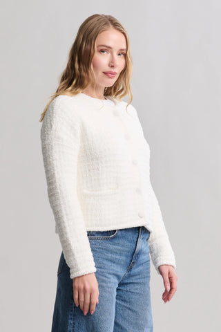 CozyChic Textured Button Front Cardigan